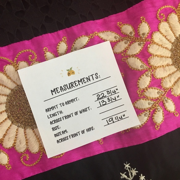 Anthropologie Black and Pink Patterned Skirt - Picture 14 of 15